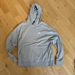 NIKE パーカー グレー 刺繍ロゴ XXL