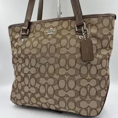 極美品 コーチ COACH トートバッグ キャンバス レザー F55364