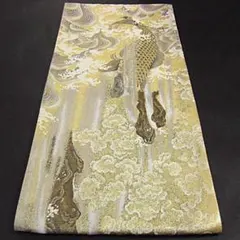 新品 西陣織袋帯【綿芯御仕立付】出世帯 /ドラゴン 昇龍 黒地 - メルカリ