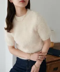 【新品】Discoat フェザーヤーン　半袖プルオーバー