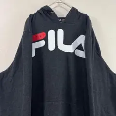 FILA フィラ パーカー フード付トレーナー ダークグレー