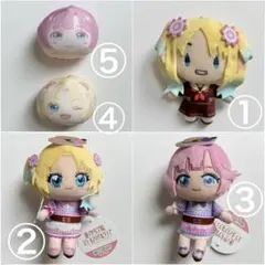 ラブライブ　蓮ノ空　ぬいぐるみ系グッズ5点セット（大沢瑠璃乃、安養寺姫芽）