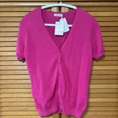 NOLLEY'S 半袖カーディガン ピンク 38のサムネイル