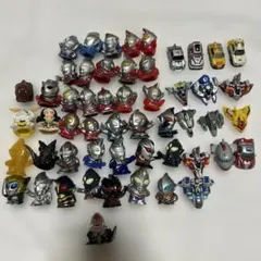 ウルトラマン指人形60体フィギュア　ソフビ大量まとめ売り　ウルトラメカ　フェス