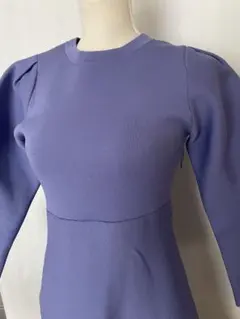 【美品】Mila Owen（ミラオーウェン）パフスリーブニットワンピース