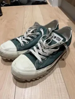 converse ALL STAR グリーン スニーカーシャークソール