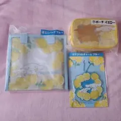 シナモロール サンリオ当りくじ アクリルチャーム ポーチ ミニトート 3点セット