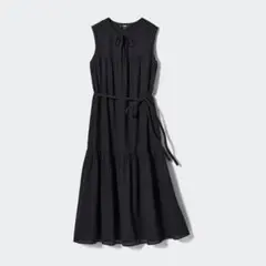 ライトコットンワンピース［BLACK］
