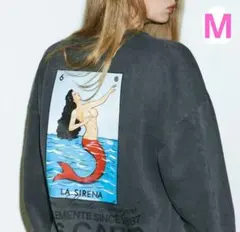 DON CLEMENTE×ZARAドンクレメンテウォッシュド加工スウェットM