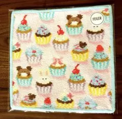 ラブラリー フェイラー プティカップケーキ ペールグリーン ハンカチ 