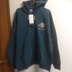 新品8ダークグリーフルン ジップアップパーカー XL