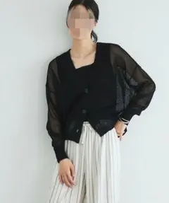 DOUX ARCHIVES ストローヤーンニットカーディガンのサムネイル