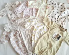 ベビーロンパースセット 50-60 まとめ売り8枚