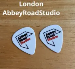 ロンドン　アビーロードスタジオ　オリジナルギターピック2点　ビートルズ