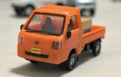 アオシマスバル SUBARU サンバーコレクション1/64 オレンジダンボール車