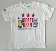オリオンビール Tシャツ 沖縄 DRAFT BEER 白 メンズ S