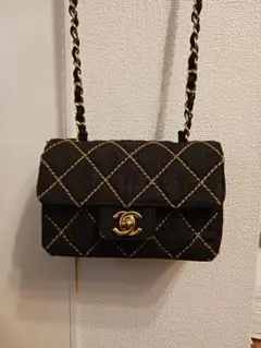 【正規品】激レア！CHANEL MINI デニムバッグ　マトラッセ