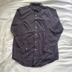 90s CHAPS Ralph Laurenチェック BDシャツ 長袖 ネイビー