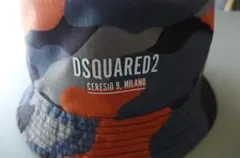 新品 DSQUARED2 バケットハット カモフラージュ柄 サイズL 帽子のサムネイル