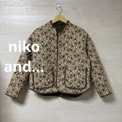 niko and...★リバーシブル 花柄 キルティングジャケット 2way