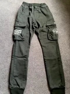 HYSTERIC MINI ブラックカーゴパンツ 140