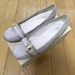 【試し履きのみ】ルタロン スクエアトゥバックル付きベルト パンプス 24.5㎝