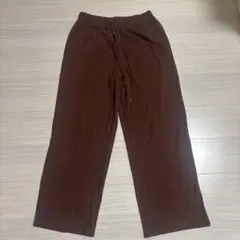 GU　リブワイドパンツ