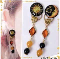 416＊アッコ様☆蝶バネイヤリング