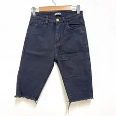 美品 ANAP アナップ ブラックデニム ハーフパンツ Mサイズ カットオフのサムネイル