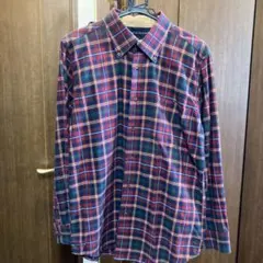 TOMMY HILFIGER チェック柄長袖シャツ Lサイズ