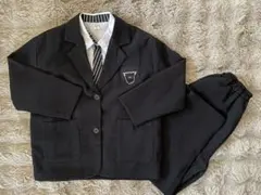 【used】キッズスーツ　150㌢ カジュアル 黒　3点セット
