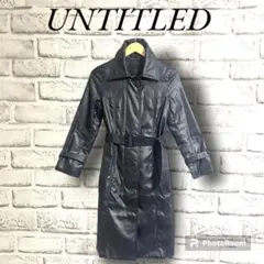 美品✨️アンタイトル　ナイロン　コート　M　黒