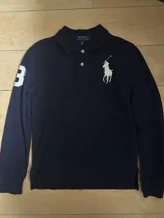 Polo by Ralph Lauren ブラック長袖ポロシャツ S - メルカリ
