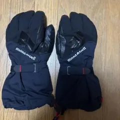 定価16500円 新品モンベル ウインター レザーグローブ男女兼用 黒L