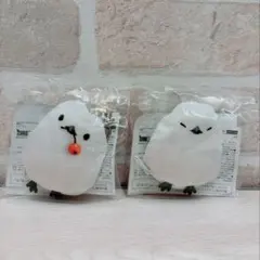 YOU+MORE!シュルッと飛びたつシマエナガキーポーチ　キーリール　2種セット