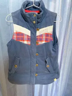 ROXY ネイビー ノースリーブベスト Mサイズ