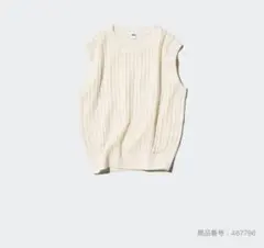 UNIQLO メッシュクルーネックショートセーターのサムネイル