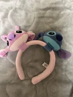 香港ディズニー　コレクションカチューシャ　スティッチ エンジェル カチューシャ