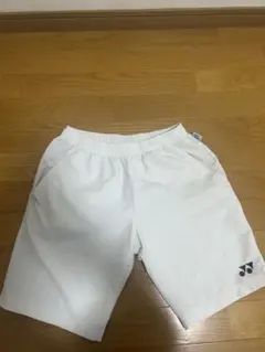 ホワイトハーフパンツ ウエストゴム ポケット付き