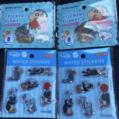 クレヨンしんちゃんフレークシール　ピングーウォーターシール　各２個　まとめ売り