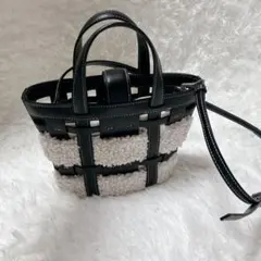n*︎様 ZARA ミニショルダーバッグ ハンドバッグ 2Way 美品 カットワ