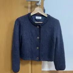 SNIDEL ファーライクニットジャケット