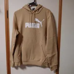 PUMA ベージュ フード付きパーカー Lサイズ