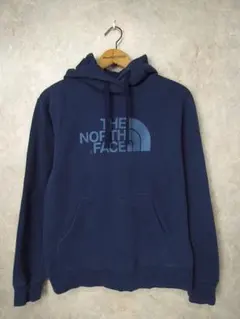 ノースフェイス ビッグロゴパーカー◆メンズSサイズ/紺/ネイビー