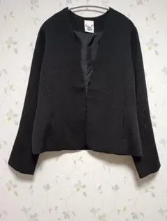 美品gue made me ノーカラージャケットLL ブラック