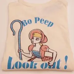 【新品未使用】トイストーリー ボーピープ ディズニー　Tシャツ サガラ　刺繍