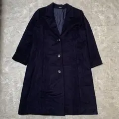 MABUCHI ネイビー ロングコート a21