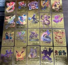値下げ‼️海外限定版 ポケモンゴールドカード メタリック仕様 まとめ売り20枚