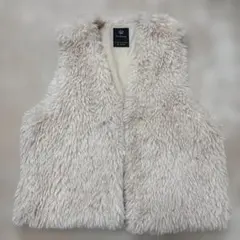 美品クリーム色ファーベスト