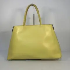 【美品】フルラ ジョーヴェ トートバッグ レザー 肩掛け A4可 イエロー 現行 美品】フルラ ジョーヴェ トートバッグ レザー 肩掛け A4可 イエロー